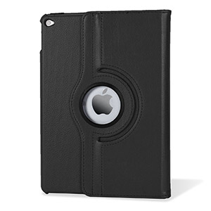 Encase Litchi Leather-Style Rotating iPad Air 2 Case - Black