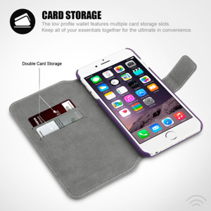 Encase Low Profile iPhone 6 Plus Wallet Case With Stand