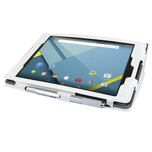 Encase Stand and Type Google Nexus 9 Case - White