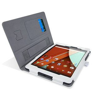 Housse Google Nexus 9 Encase Stand and Type – Blanche