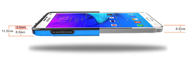 Nillkin Armor Border Samsung Galaxy Note 4 Bumper Case - Blue 