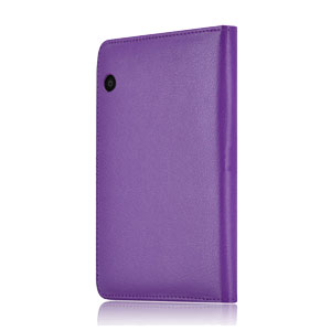 Encase Leather Style Amazon Kindle Voyage Folio Case - Purple
