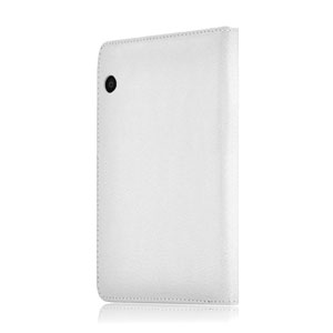 Encase Leather Style Amazon Kindle Voyage Folio Case - White