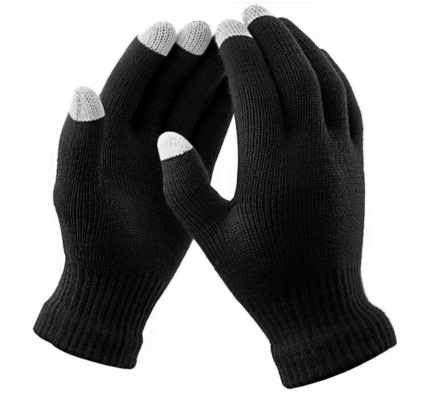 Olixar Smart TouchTip Unisex Touch Screen Gloves - Black