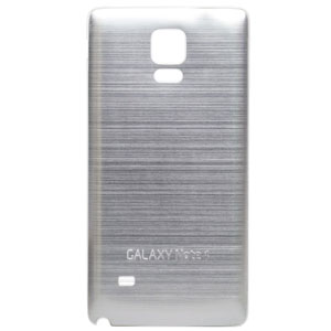 Cache Batterie Aluminium Brossé Samsung Galaxy Note 4 - Argent