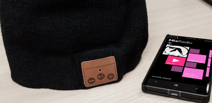 Bluetooth Wireless Woolly Hat -  Black