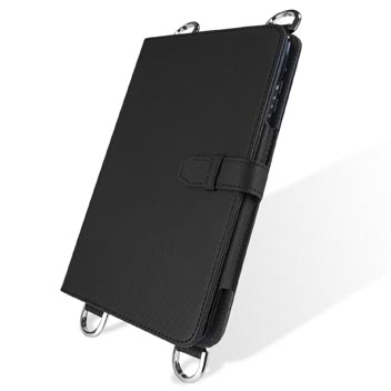 Olixar Premium iPad Mini Wallet Case with Shoulder Strap - Black