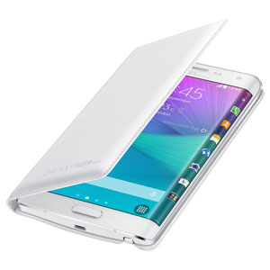 Official Samsung Galaxy Note Edge Flip Wallet Cover - White