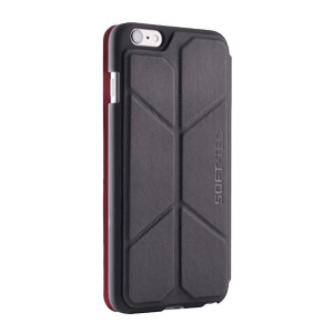 ElementCase Soft-Tec iPhone 6 Plus Wallet Stand Case - Black / Red