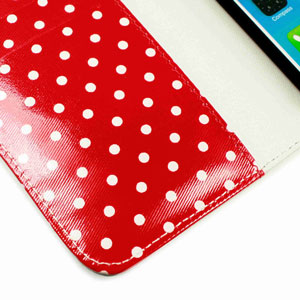 Tuff Luv Polka-Hot Leather-Style iPhone 6 Wallet Case