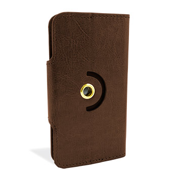 Encase Rotating 4 Inch Leather-Style Universal Phone Case - Brown