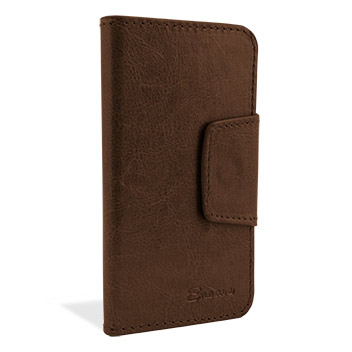 Encase Rotating 4 Inch Leather-Style Universal Phone Case - Brown
