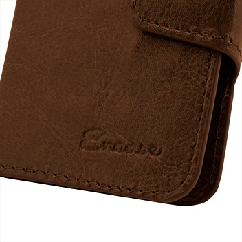 Encase Rotating 4 Inch Leather-Style Universal Phone Case - Brown