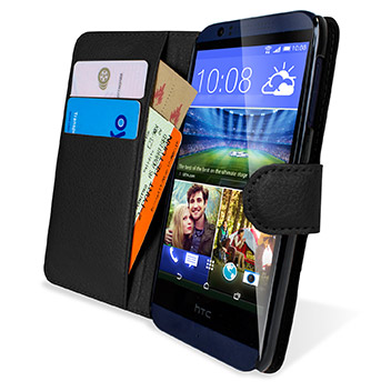 Encase Leather-Style HTC Desire 510 Wallet Case - Black
