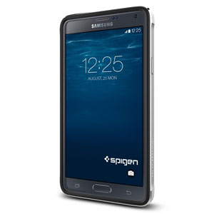 Spigen Neo Hybrid Metal Samsung Galaxy Note 4 Case - Silver