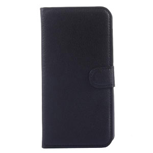 Encase Leather-Style Huawei Ascend G7 Wallet Case - Black