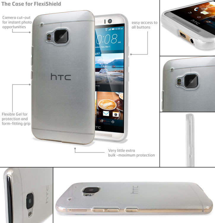 FlexiShield HTC One M9 Case - Frost White