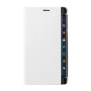 Zenus Minimal Diary Samsung Galaxy Note Edge Wallet Case - White