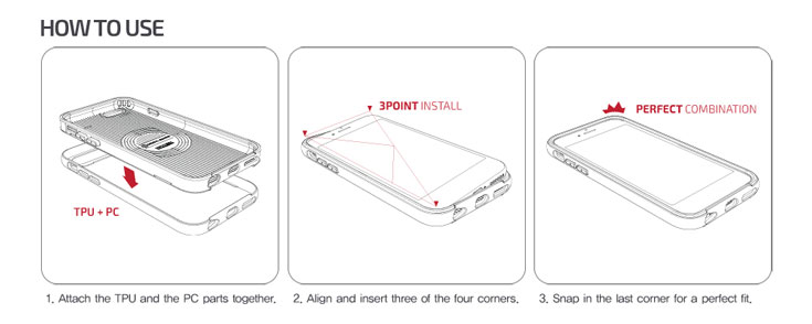 Verus Crucial Bumper Samsung Galaxy S6 Case - Red