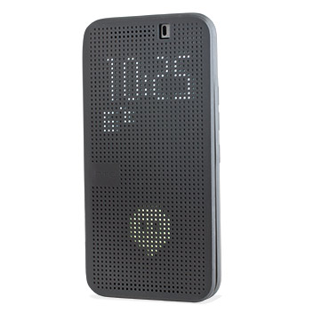 mustard register Behalf Official HTC One M9 Dot View Ice Premium Case - Onyx Black