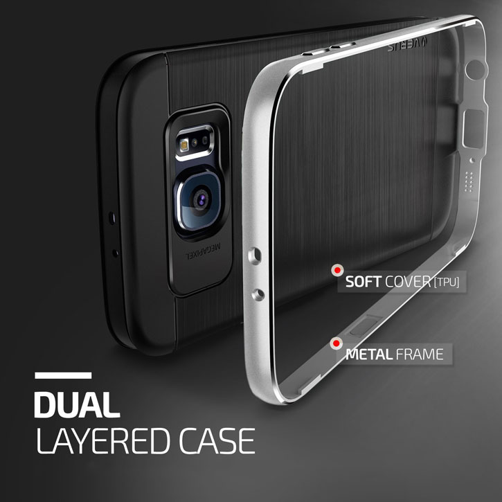 Verus Iron Shield Samsung Galaxy S6 Case Satin Silver
