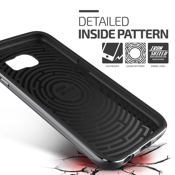 Verus Iron Shield Samsung Galaxy S6 Case Titanium Silver