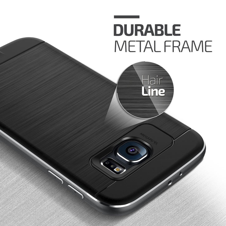 Verus Iron Shield Samsung Galaxy S6 Case Titanium Silver