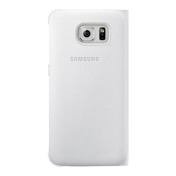 Official Samsung Galaxy S6 S View Premium Cover Case - White