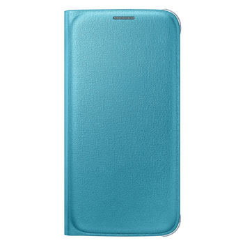 Official Samsung Galaxy S6 Flip Wallet Cover - Blue