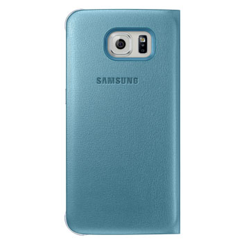 Official Samsung Galaxy S6 Flip Wallet Cover - Blue