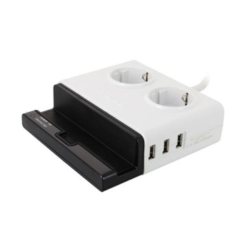 Energizer 3 USB Port Tab Station With Dual EU Power Outlets