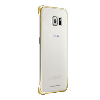 Official Samsung Galaxy S6 Edge Clear Cover Case - Gold