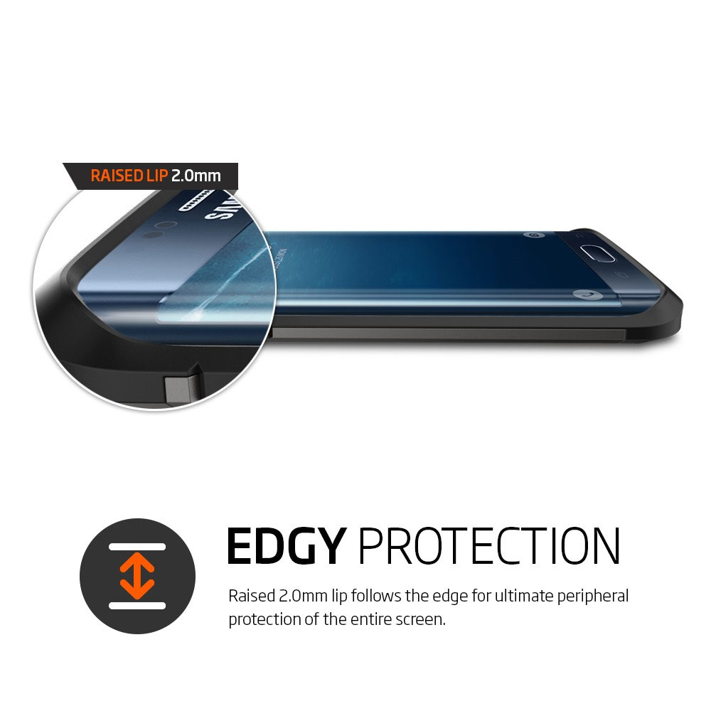 Spigen Tough Armor Samsung Galaxy S6 Edge Case - Metal Slate
