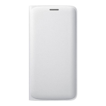 Official Samsung Galaxy S6 Edge Flip Wallet Cover - White