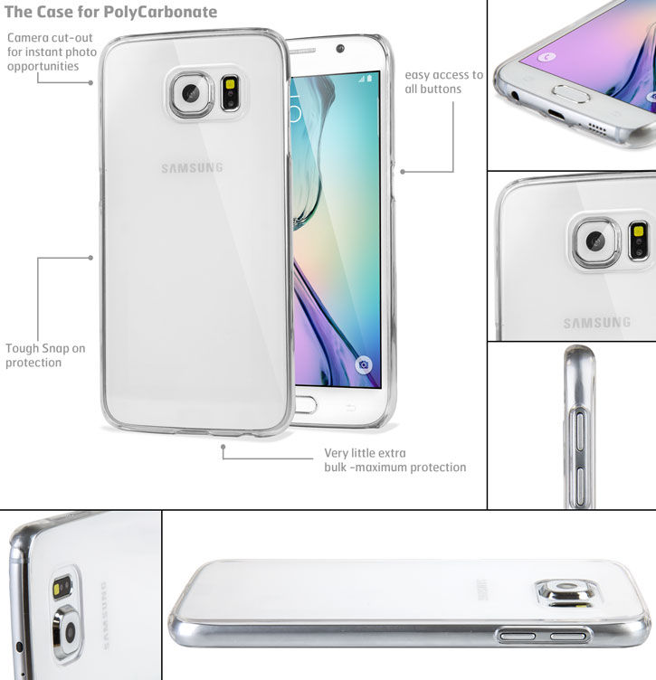 Olixar Polycarbonate Samsung Galaxy S6 Shell Case - 100% Clear