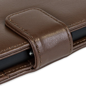 Olixar Sony Xperia Z3+ Genuine Leather Wallet Case - Brown