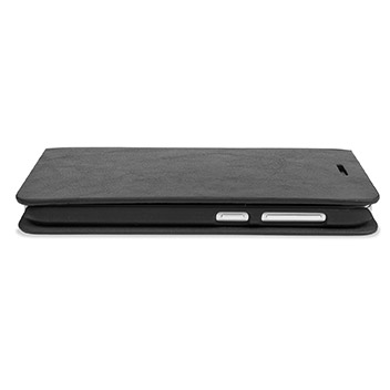 Olixar Leather-Style ZTE Blade S6 Wallet Stand Case - Black
