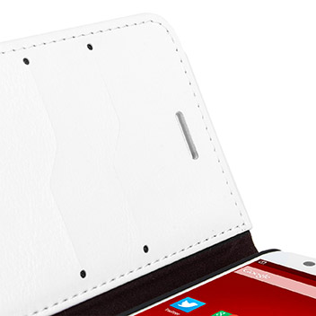 Olixar Leather-Style ZTE Blade S6 Wallet Stand Case - Light Brown
