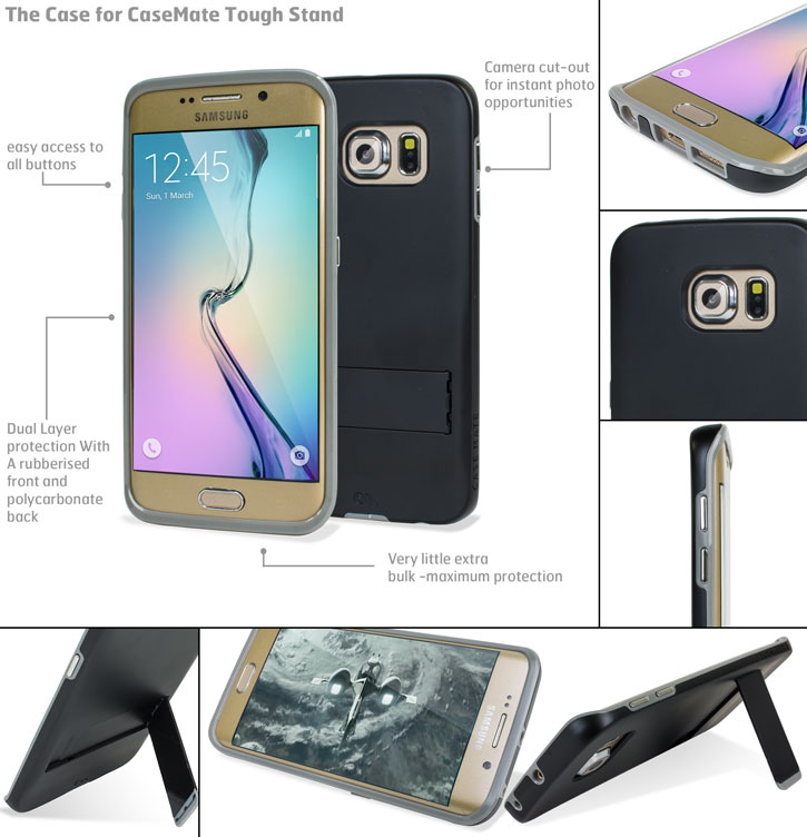 Coque Samsung Galaxy S6 Edge Case-Mate Tough - Noire