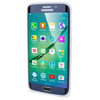 Funda Samsung Galaxy S6 Edge Olixar FlexiShield Dot - Blanca