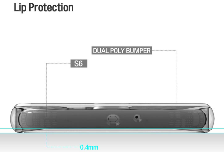 Obliq Dual Poly Samsung Galaxy S6 Bumper Case - Gold, Silver, Titanium