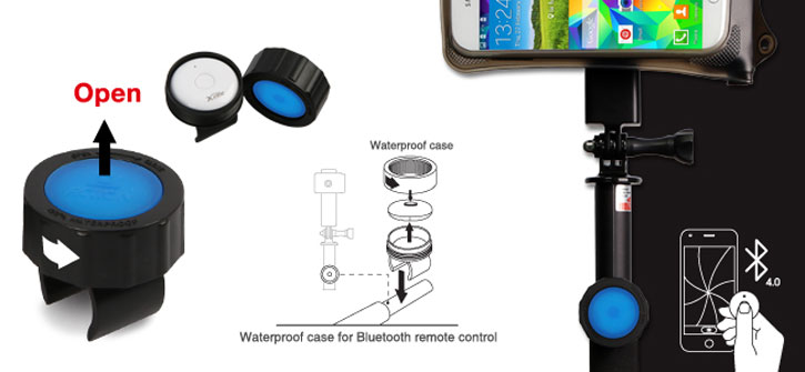 Palo selfie con bluetooth waterproof DiCAPac Action