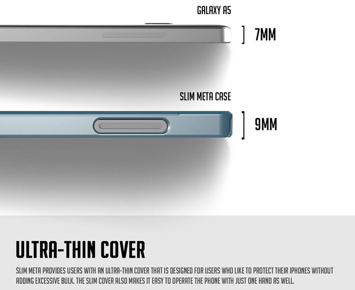 Obliq Slim Meta Samsung Galaxy A5 Case - Sky Blue