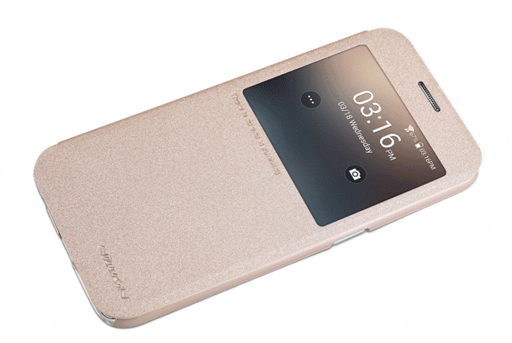 Nillkin Sparkle Big View Window Samsung Galaxy S7 Case - Gold