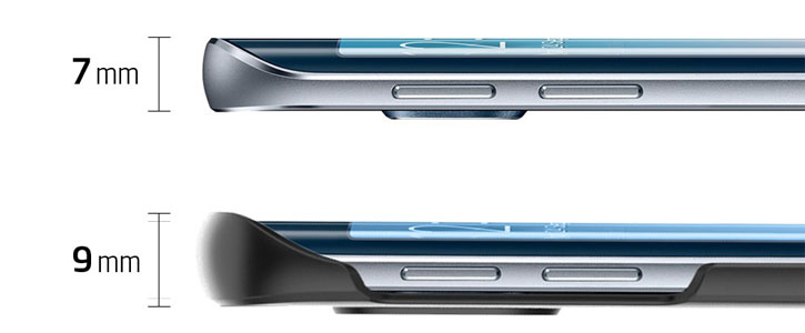 Spigen Thin Fit Samsung Galaxy S6 Edge Shell Case - Smooth Black