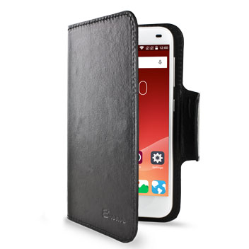 Encase Rotating Leather-Style ZTE Blade S6 Wallet Case - Black
