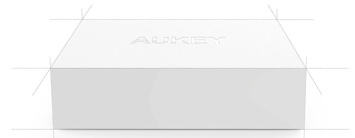 Aukey 5 Port USB Charging Station - White - US Plug