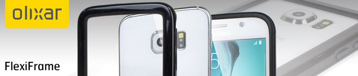 Olixar FlexiFrame Samsung Galaxy S6 Bumper Case - Black