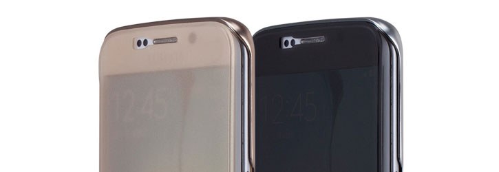 Momax Haute Couture Samsung Galaxy S6 Edge Clear View Cover - Black