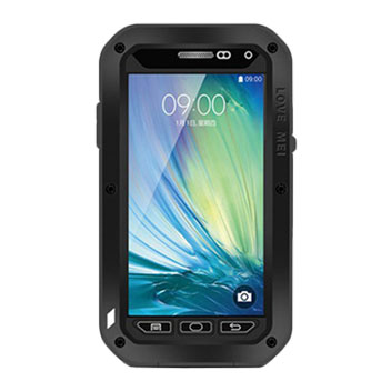 Love Mei Powerful Samsung Galaxy A5 Bumper Protective Case - Black